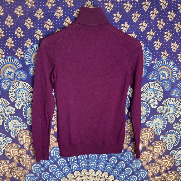 100% Merino Wool maroon turtleneck - Picture 7 of 10
